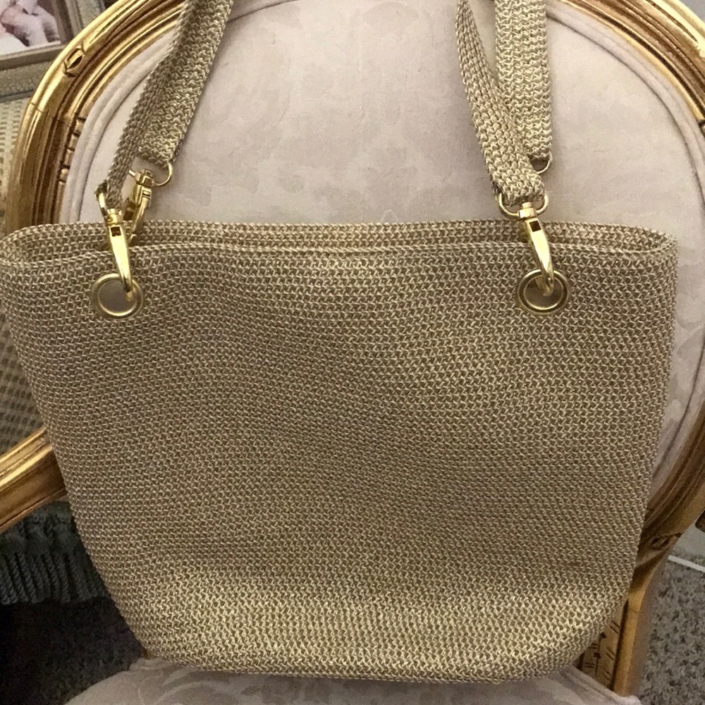 Gold and Tan Purse